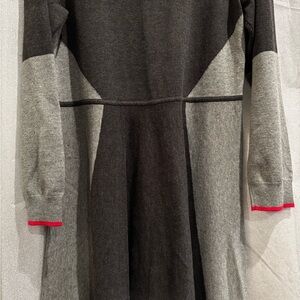 Eliza J Gray and Black A-Line Sweater Dress